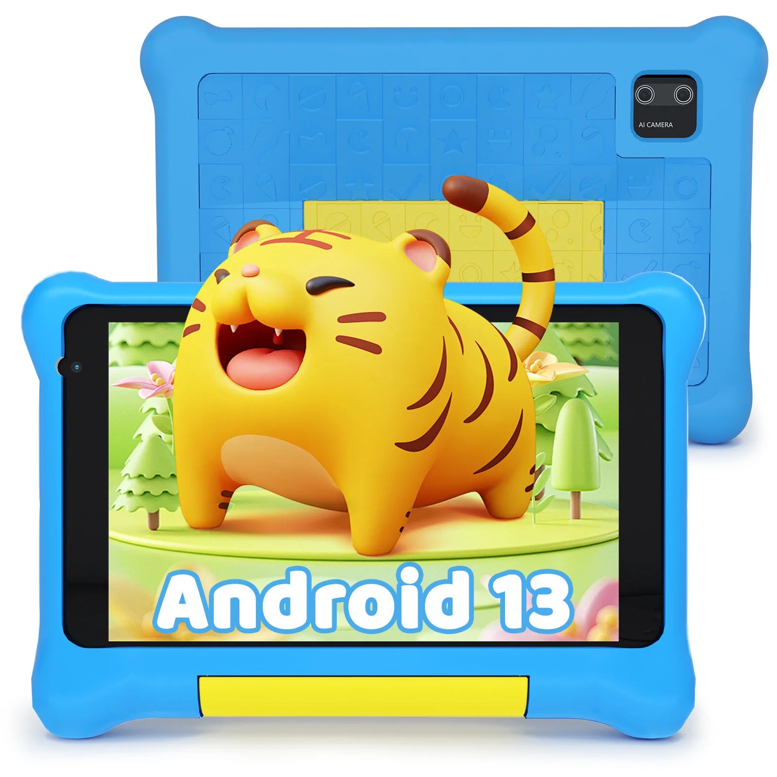 TK801 Kids Tablet 8 Inch 2GB RAM 32GB ROM with Expandable 128GB Slot Eye Protection Child-Friendly Software And Games Preloaded