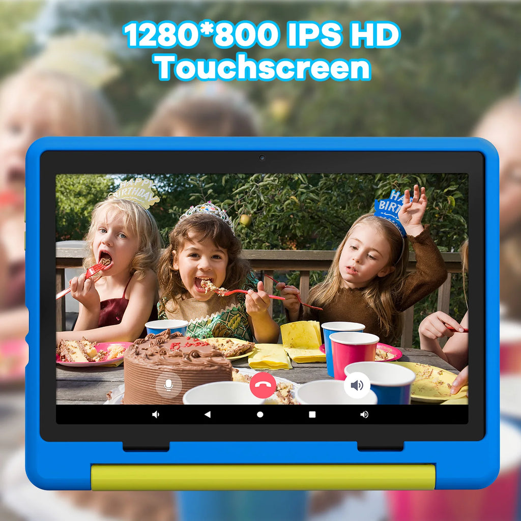 Kids Tablet KT1016 10.1 Inch Android 11 Quad Core 8 GB RAM 64 GB ROM WiFi Bluetooth Expandable Storage Children's Gift Tablet PC