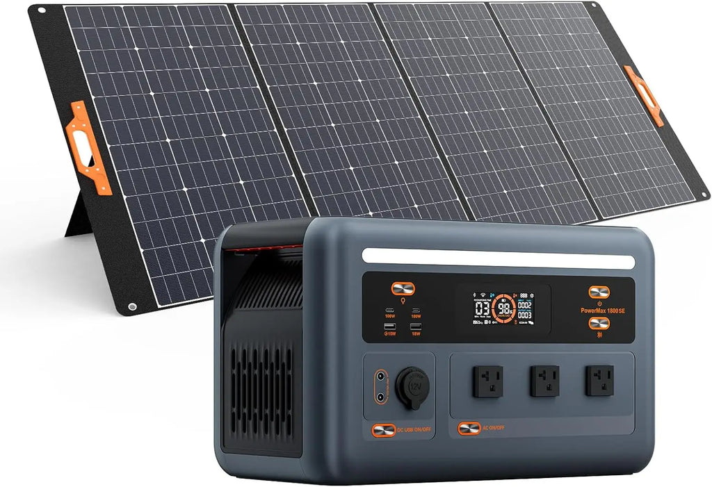 OSCAL PowerMax 1800SE Portable Power Station, 1024Wh LiFePO4 Battery, 1800W AC (3600W Surge)/100W USB-C Output, for Camping, RV