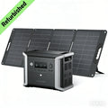 Dabbsson 1330Wh Portable Solar Generator with 120W Foldable Solar Panel, 1500W AC Outlets, LiFePO4 Battery Power Station for Hom