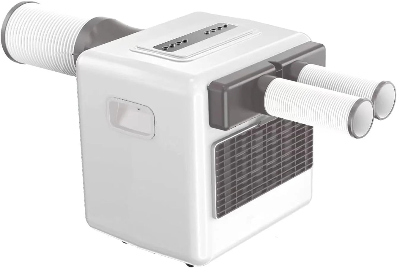 Portable Air Conditioners for Camping, Tent Air Conditioner, 3300BTU, 436W AC Unit Fast Cooling Down to 60°F, 3 Cooling Modes, 24 Hour Timer, Suitable for Camping, RVs, Outdoors and Indoors