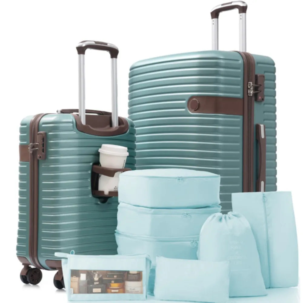 Hardshell Luggage Set with TSA Lock 360° Spinner Wheels Lightweight Durable Travel Suitcases for Women/Men Carry-On & Check-In