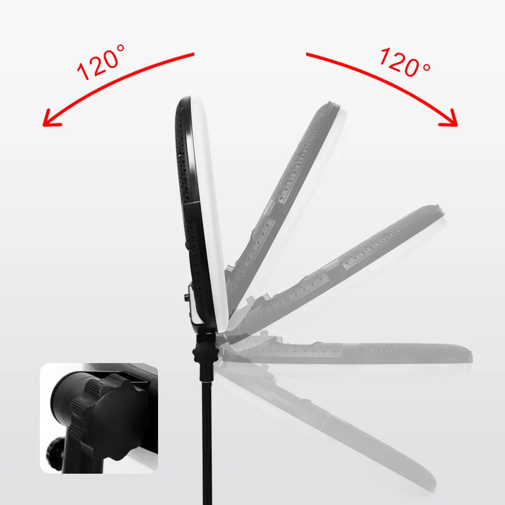 18inch Ring Lights Lamp with Tripod 96W Selfie Light for Beauty Salon Tattoo Yidoblo FD480 Photo Studio Video Light CRI95+