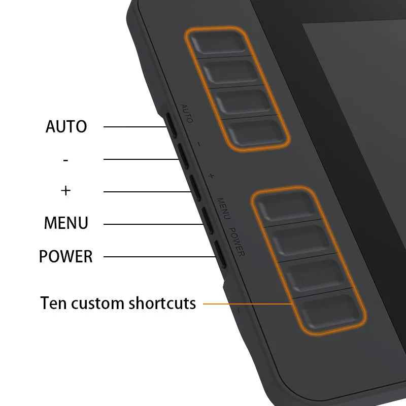 Gaomon 11.6 Inch Graphics Tablet with Screen PD1161 PD1220 Portable Digital Drawing Display Perfect for Beginners Painting