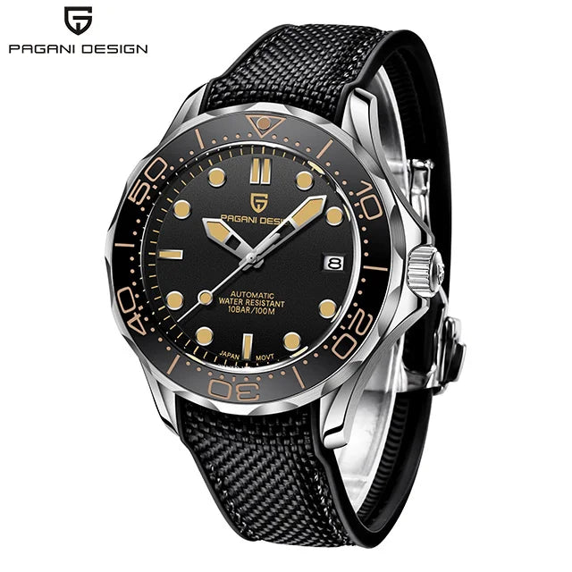 2025 New PAGANI DESIGN Men's Watches Gold Luxury Automatic Watch For Men Mechanical Wristwatches AR Sapphire Waterproof Luminous