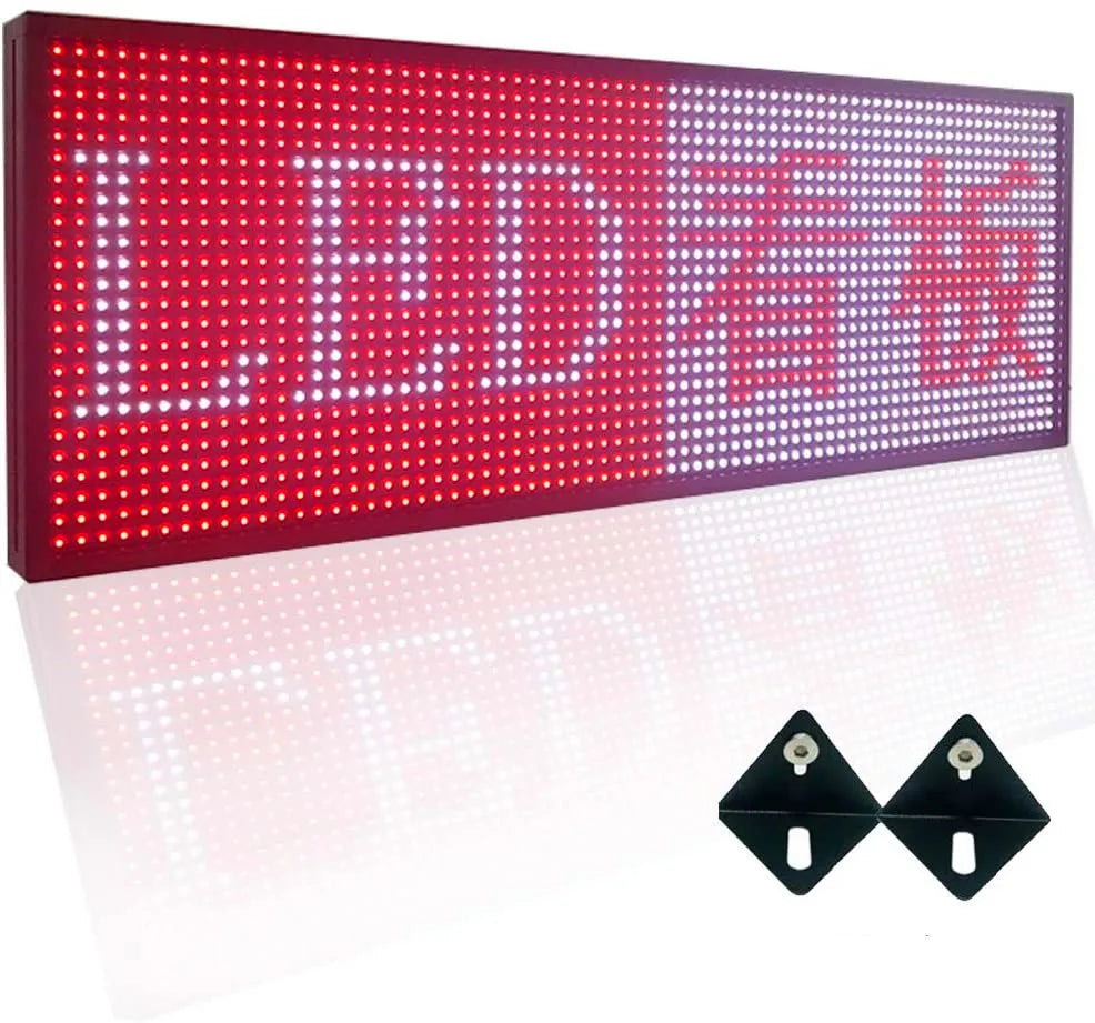 Wifi Wireless Control Led Rolling Display P10 RGB Outdoor 7-color 3D Effects Led Signs 39x14inch Programmable Display Panel