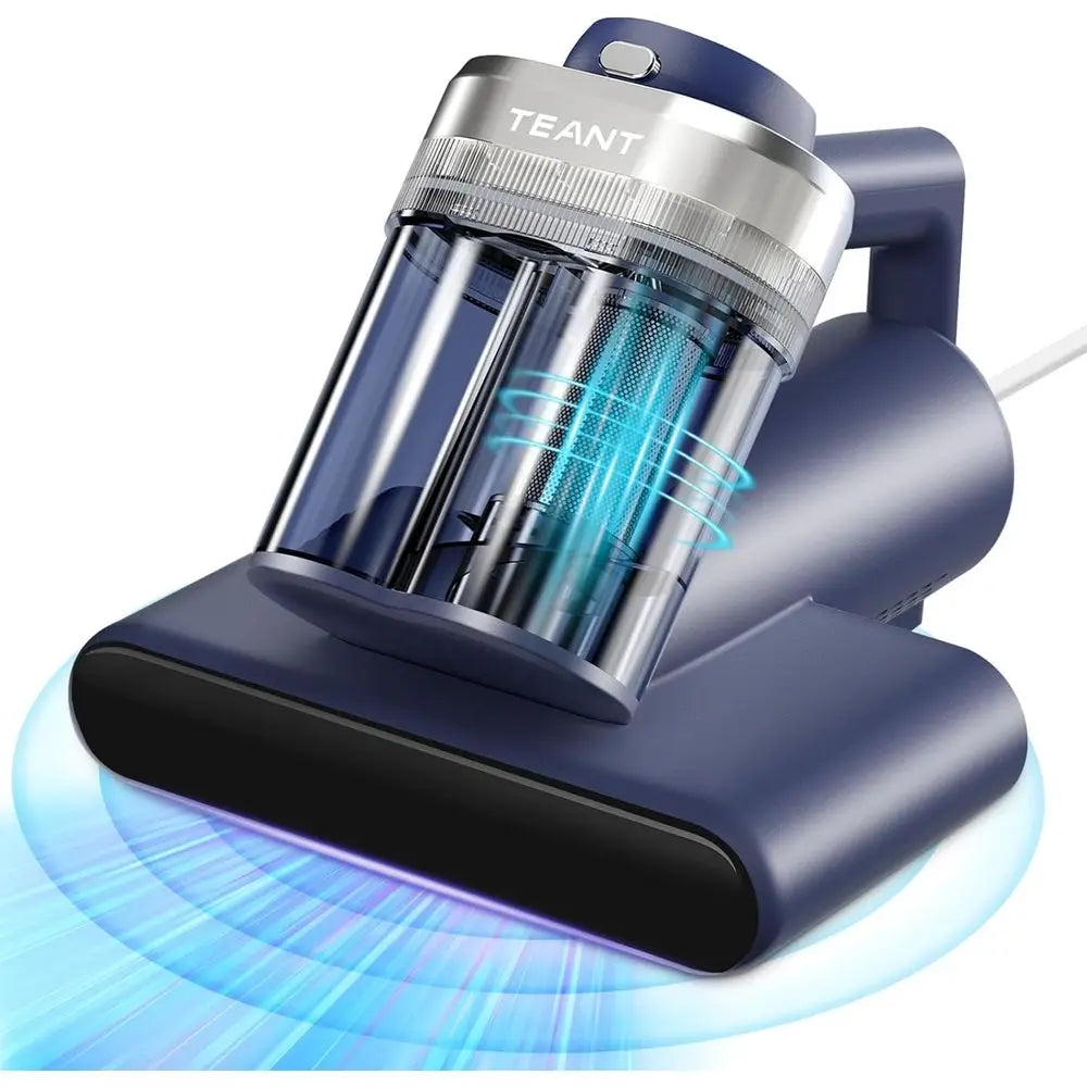 Ultra-Powerful Bed Vacuum Cleaner with UV-C Light, 16kPa Suction, HEPA Filter, 149℉ Heat, and Anion Technology for Bed and Pet.