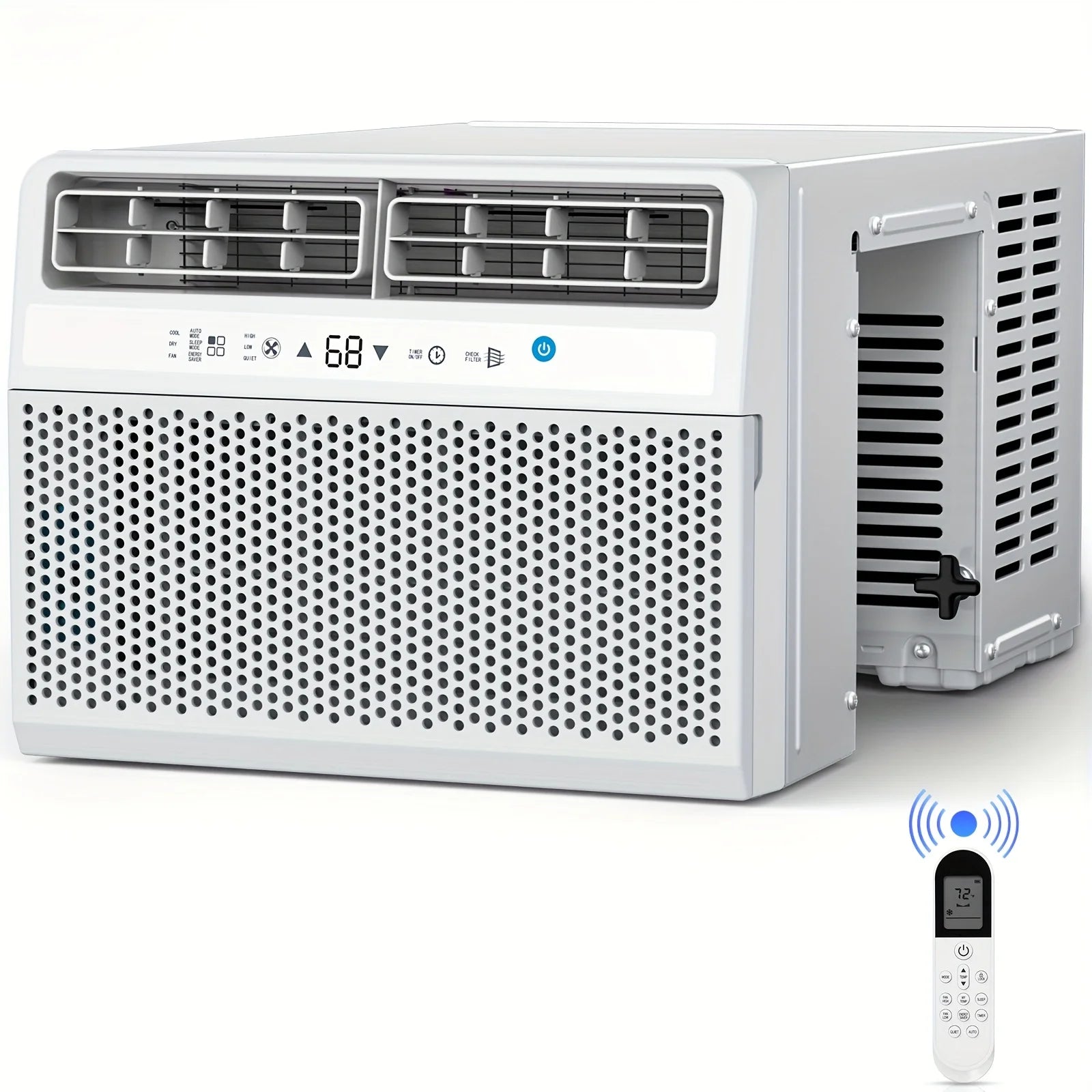 12, 000 BTU ASHARE U Shaped Air Conditioners Window Unit with Remote Control, Cool/ Dehumidifier/ Fan, Energy Saving, 3 Speed Co