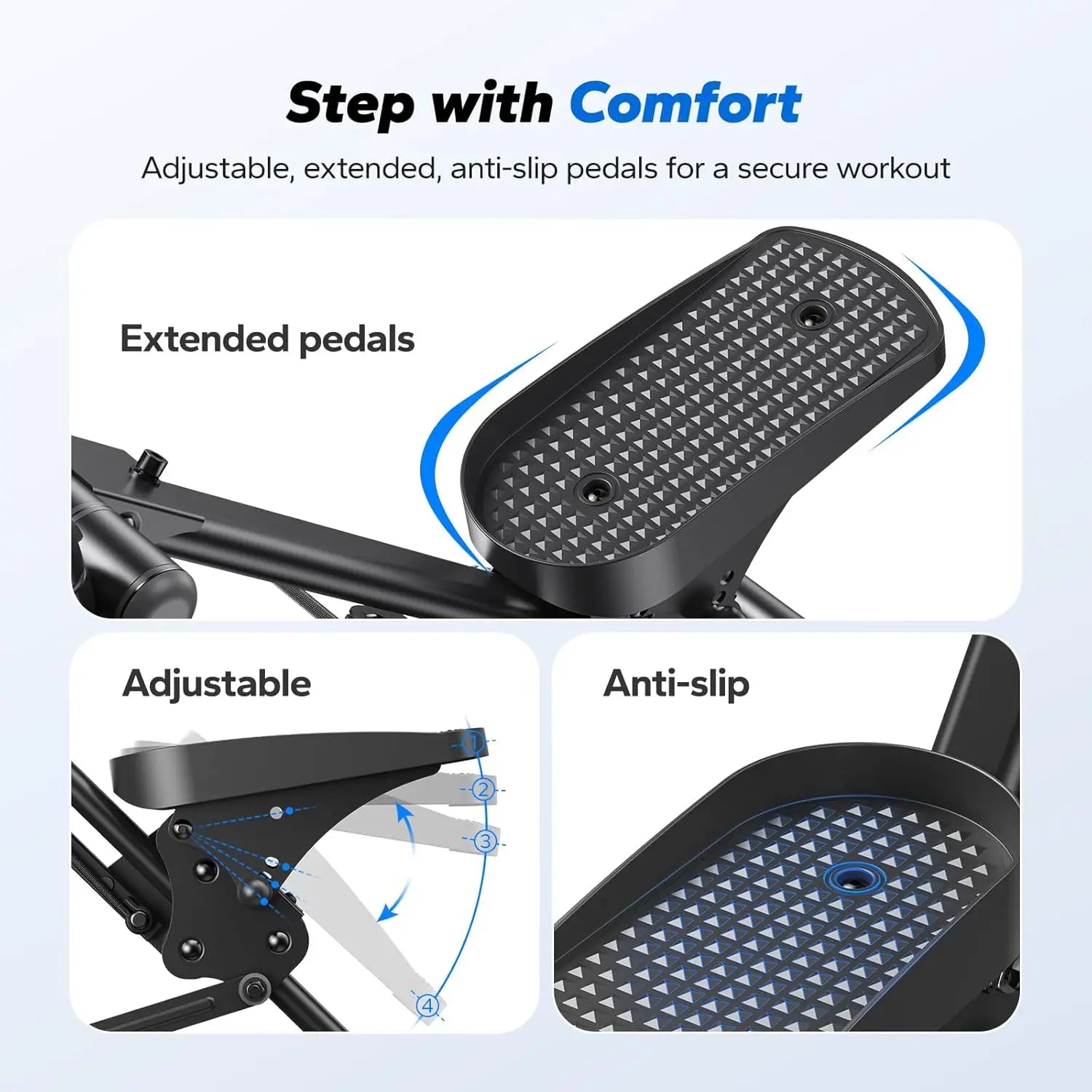 Stair Stepper for Home Gym Exercise, New Version Vertical Climber Machine for Full-Body Workout, Compact Folding Cardio Exercise