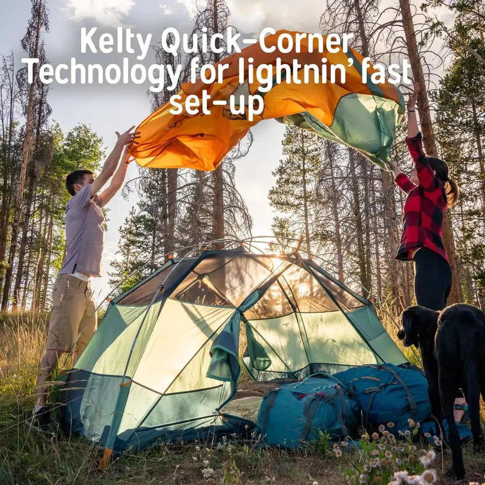 Freestanding Family Tent: 2-6 Person, Spacious & Tall, Quick Setup, Color Guided