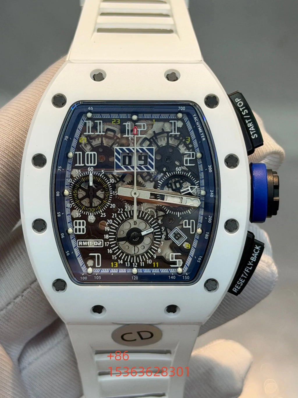 Carbon Fiber Multifunction Imported Movement Automatic Flywheel Men's Mechanical Watch