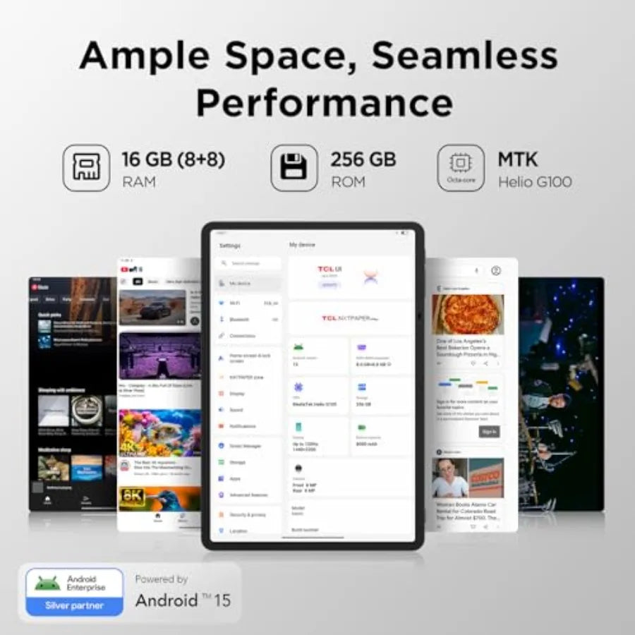Digital notebook tablet for creative professionals: NXTPAPER 4.0 display 11.5-inch 120Hz 2.2K screen matte gray aluminum body g
