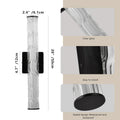 2 pack Modern Ribbed LED Wall Sconce, 360-Degree Full Lighting LED Wall Light with 3 Color Temperatures & Dimmable Function