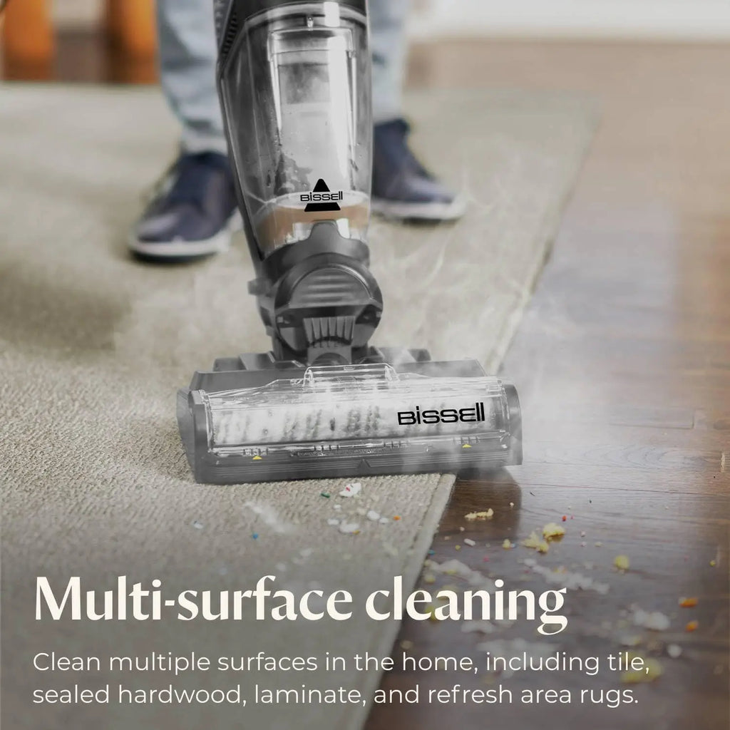 Multi-Purpose Wet Dry Vacuum Cleaner with Steam Function, Green Color, Includes Formula for Enhanced Cleaning