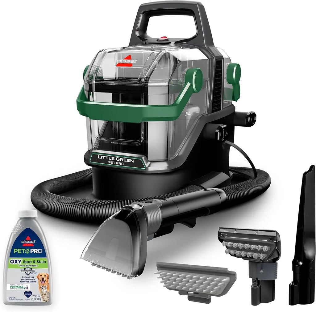 Portable Deep Cleaner for Carpets, Upholstery, and Cars with Strong Suction and Pet Stain Removal