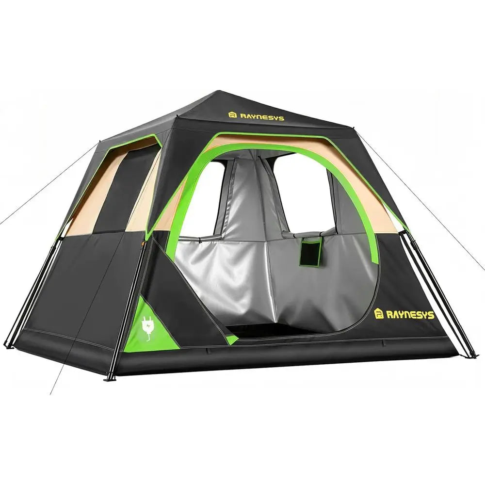 Quick Setup 4-6 Person Waterproof Camping Tent with Portable Bag for Family Hiking & Outdoor Adventures