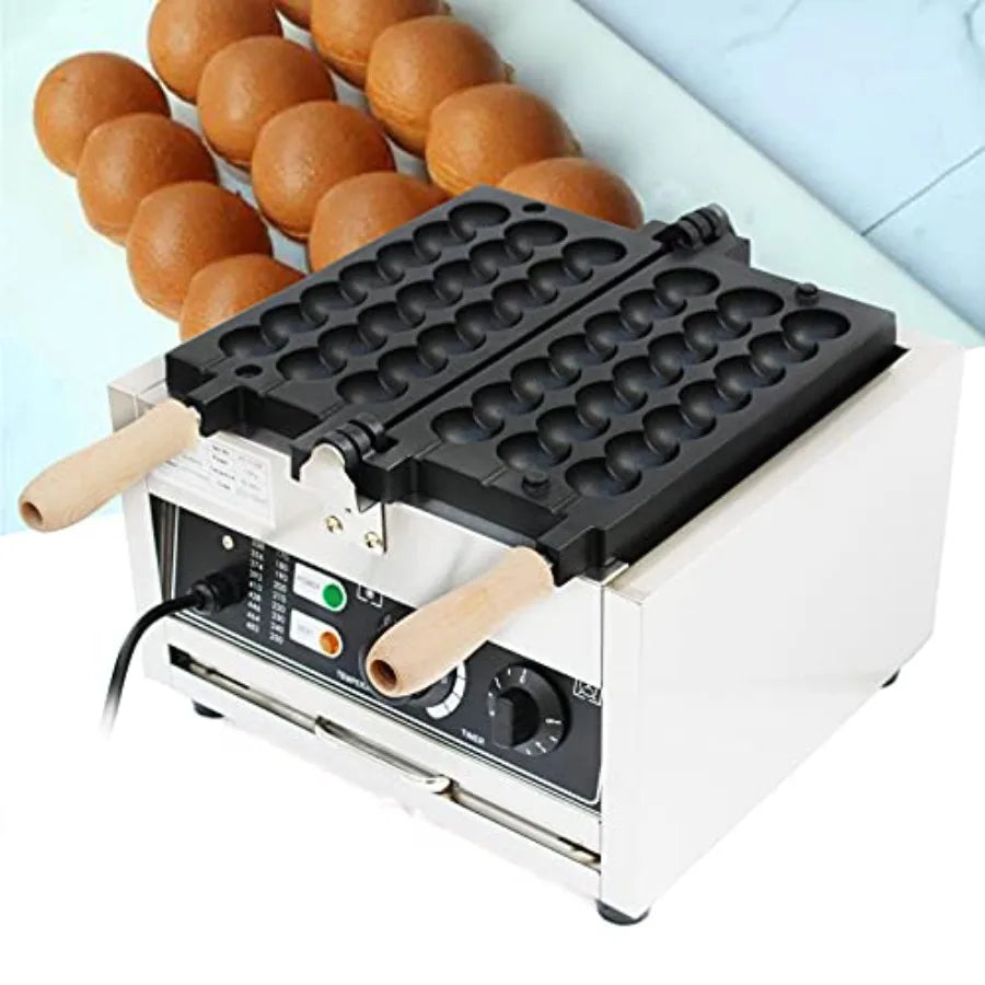 Commercial Electric Bubble Skewer Waffle Ball Machine Nonstick Waffle Balls Maker Iron Popular Snack Equipment New Belgium Waff