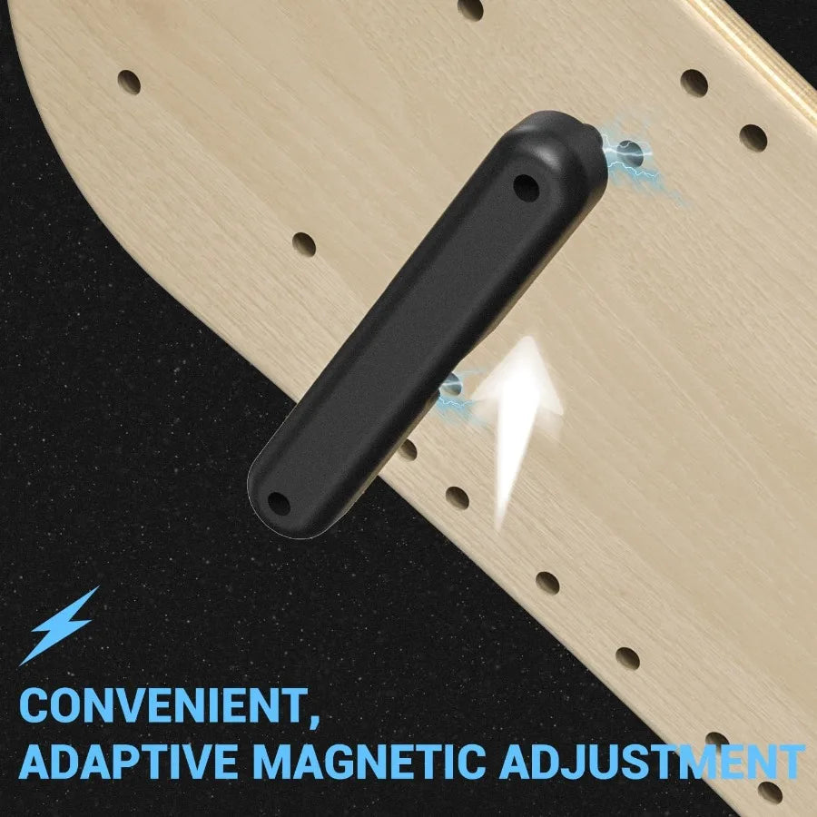 Balance Board 7 Modes Wobble Board with Adjustable Stoppers Exercise Balancing Stability Trainer for Improve Balance Surf Train