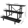 3 Tier Plant Stand, Metal Plant Rack Shelf, Indoor Outdoor Flower Pot Display Holder for Home Garden Decor