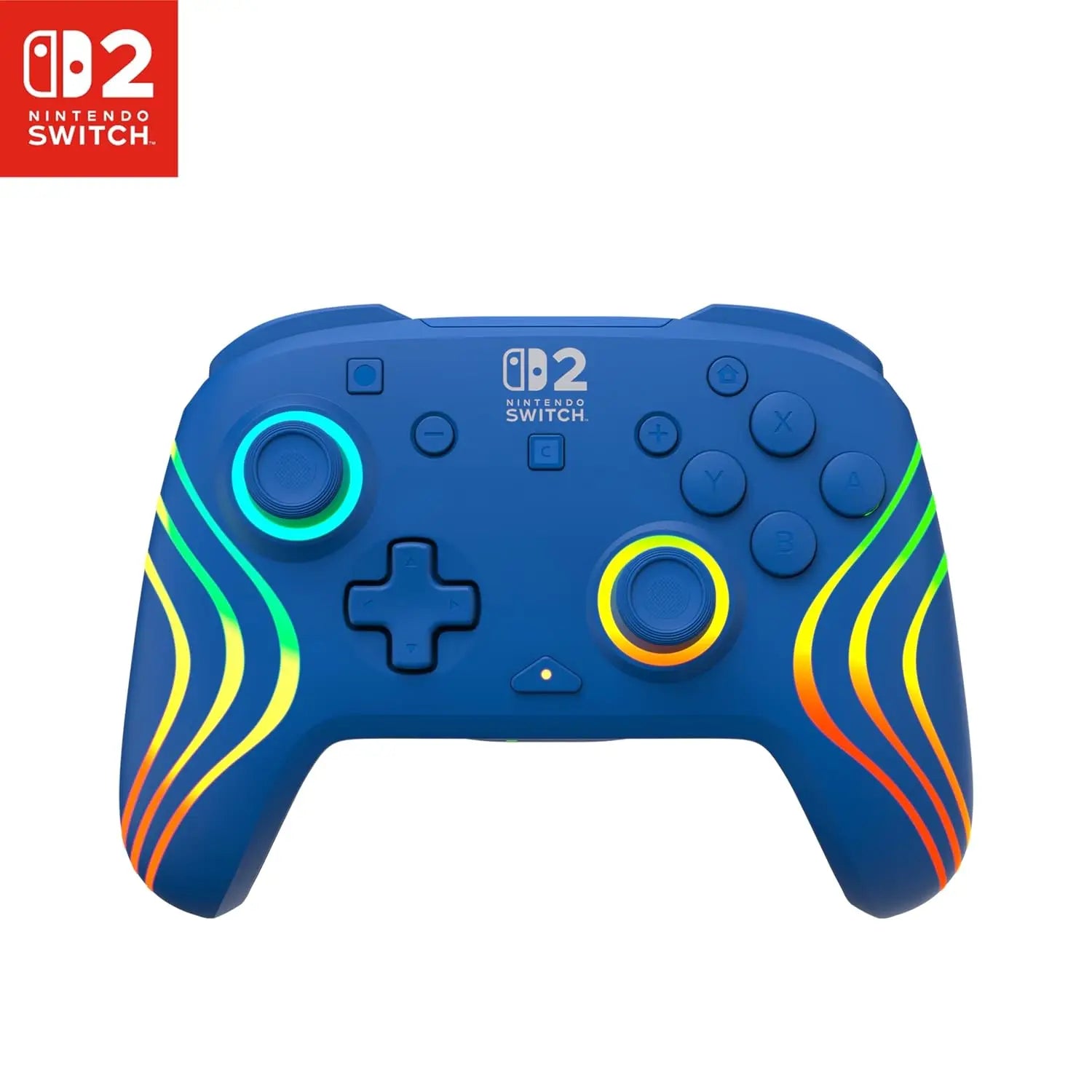 Wired RGB Gaming Controller for Nintendo Switch, Hall-Effect Joysticks, Customizable Lighting