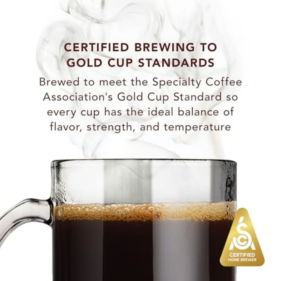 Intelligent Coffee Maker Cold Brew Tea Brewer Stainless Steel Black High-Efficiency Brewing Precision Temperature Control