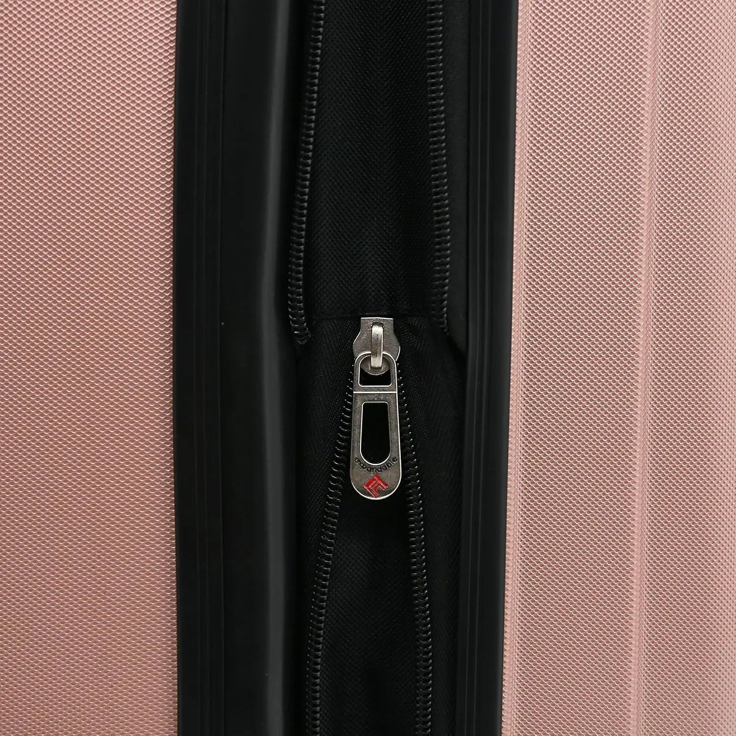 Rose Gold Hardside 4-Piece Luggage Set for Travelers, Durable Lightweight Spinner Suitcases with TSA Lock