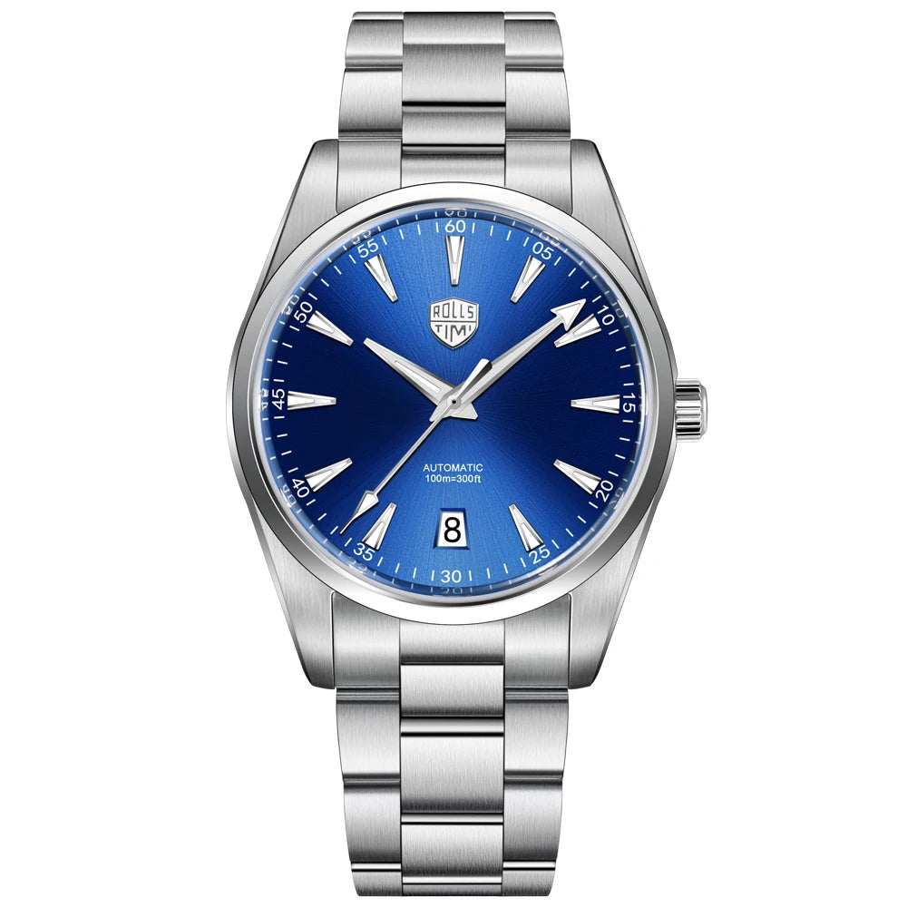 2025 New RollsTimi Men's Watches NH35 Automatic Watch For Men Mechanical Wristwatch AR Sapphire Mirror Luminous Waterproof Clock