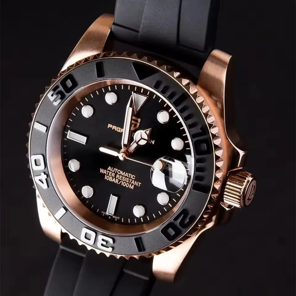 PAGANI DESIGN 40MM Diving Series Luxury Men Mechanical Watch Sapphire Glass Stainless steel waterproof Automatic Watches for men