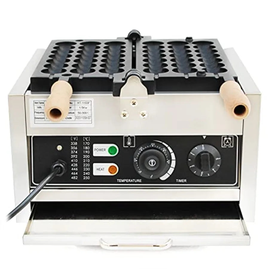 Commercial Electric Bubble Skewer Waffle Ball Machine Nonstick Waffle Balls Maker Iron Popular Snack Equipment New Belgium Waff