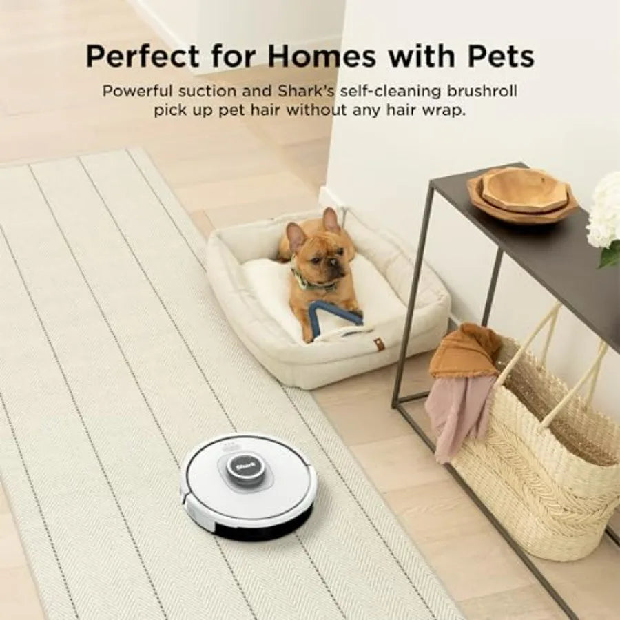 Robot Vacuum Cleaner for Pet Hair, Rugs, Carpets Hard Floors with Powerful Suction, Self-Empty Base, 60-Day Capacity, Voice Con