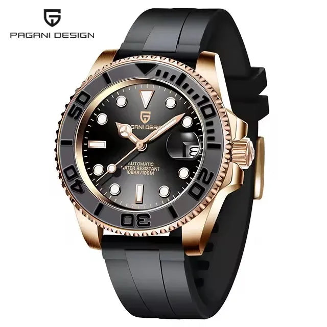 PAGANI DESIGN V2 40MM Luxury Men Mechanical Watch AR Coated Sapphire Glass Stainless steel waterproof Automatic Watches for men