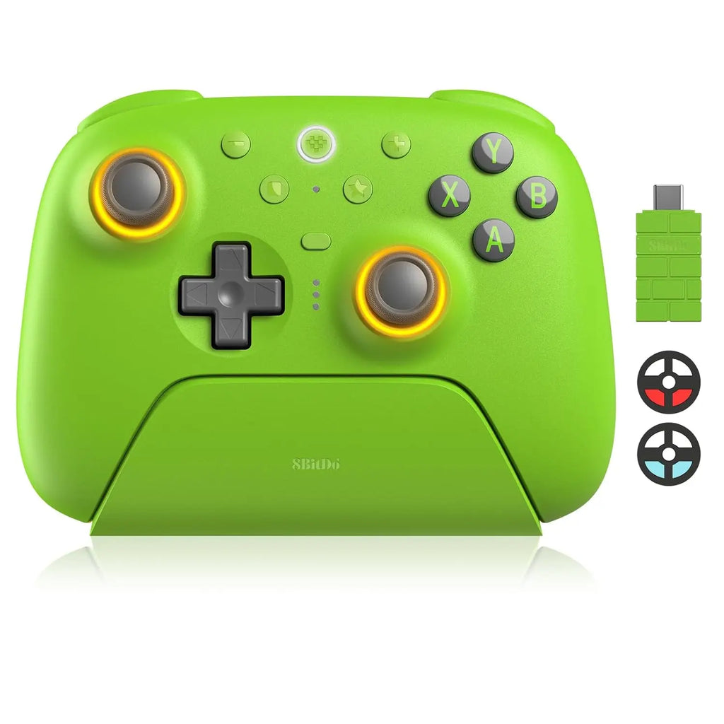 Pro Wireless Controller with TMR Joysticks, Hall Effect Triggers, RGB Ring & Dock for Windows/Android