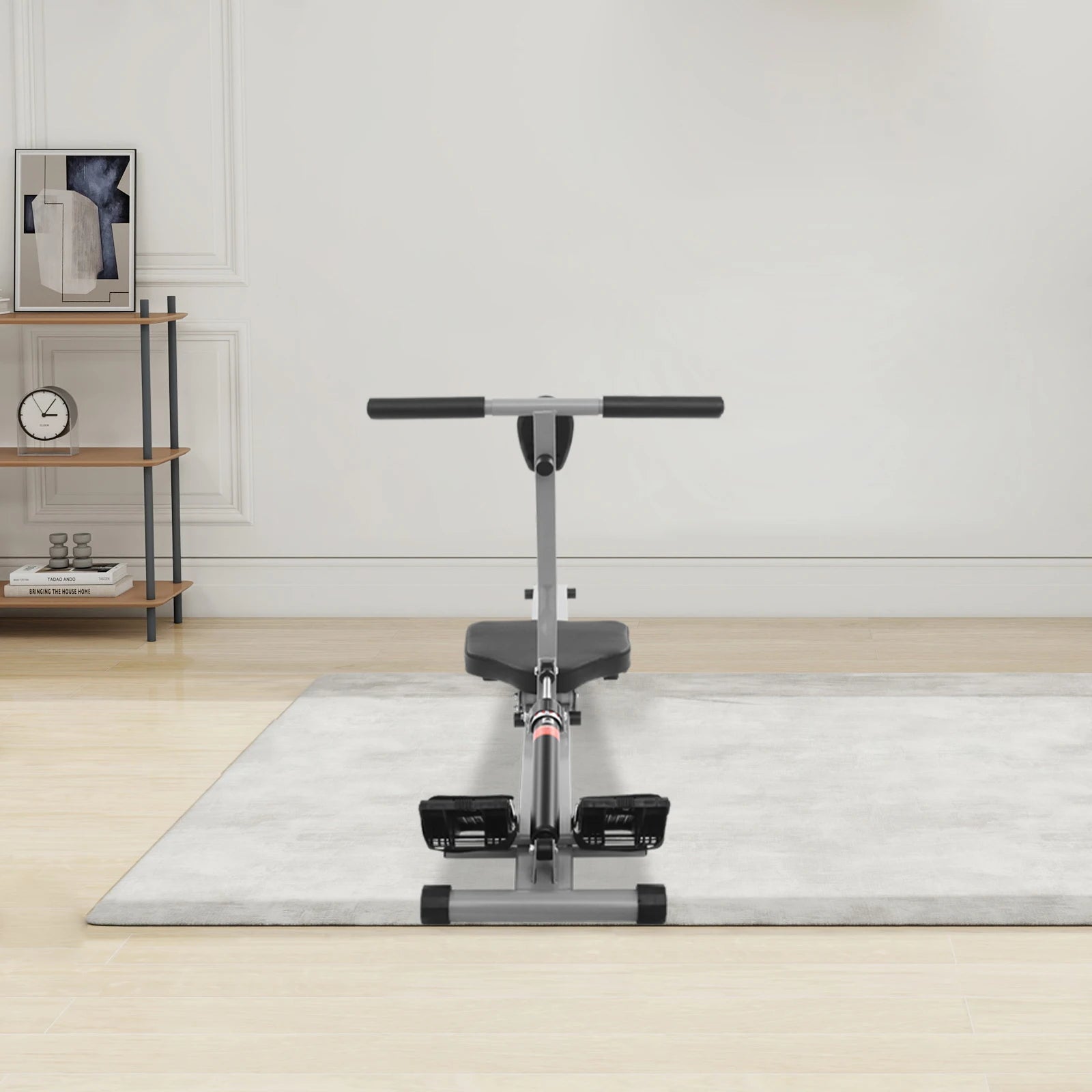 Foldable Rowing Exercise Machine LED Display Screen Used in Homes to Exercise the Muscles of the Abdomen Limbs Back Shoulders