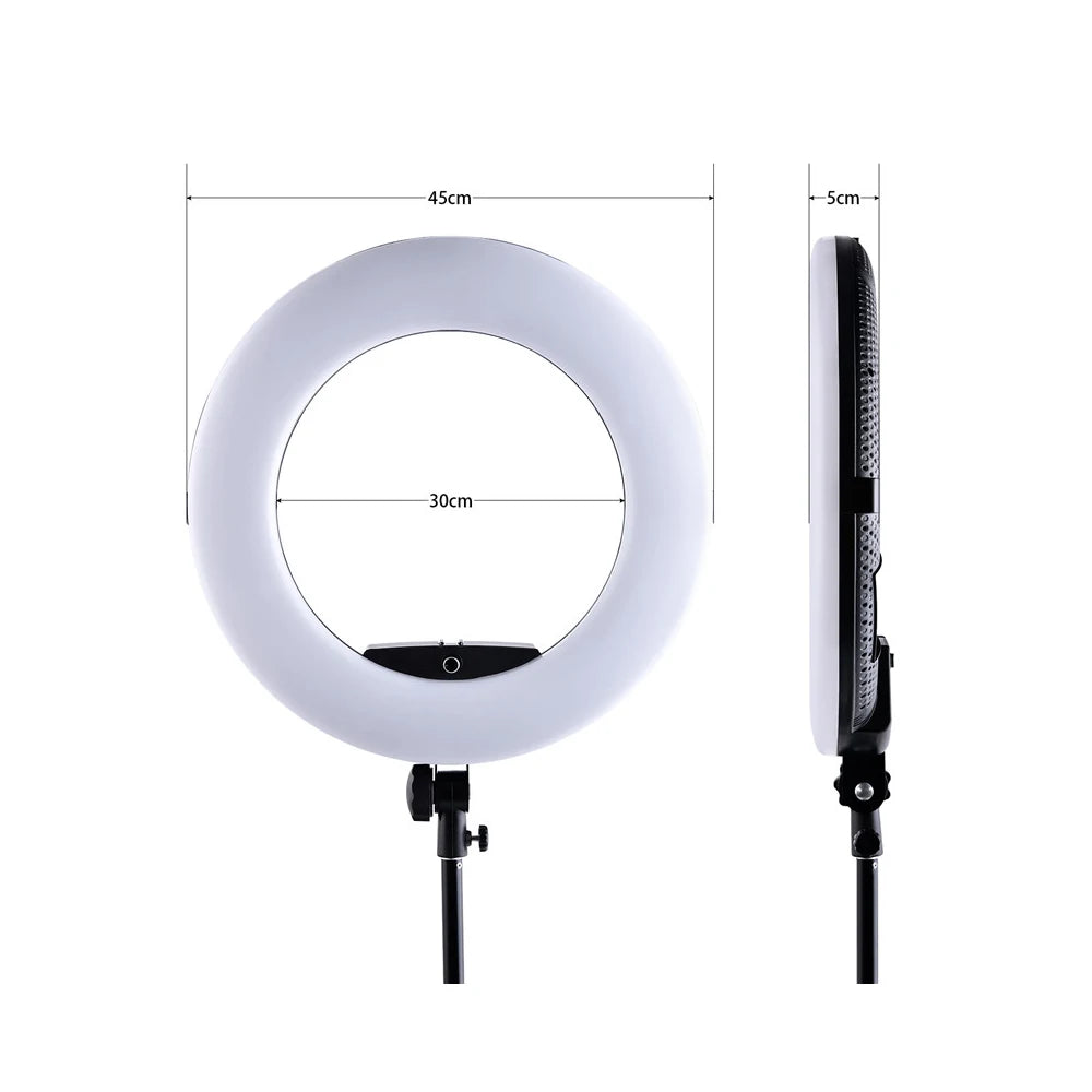 18inch Ring Lights Lamp with Tripod 96W Selfie Light for Beauty Salon Tattoo Yidoblo FD480 Photo Studio Video Light CRI95+