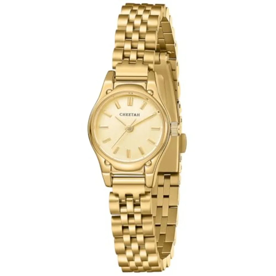Watches for Women, Dainty Small Round Dial, with Stainless Steel Bracelet Watchband, Waterproof