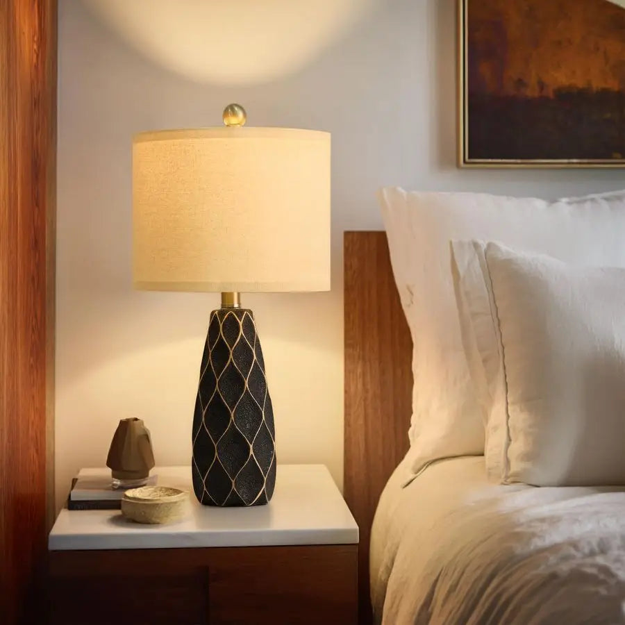 Small Table Lamps for Living Room Bedroom Lamps Set of 2 Ceramic Modern Boho Bedside Lamps Night Stands Farmhouse Vintage Nights