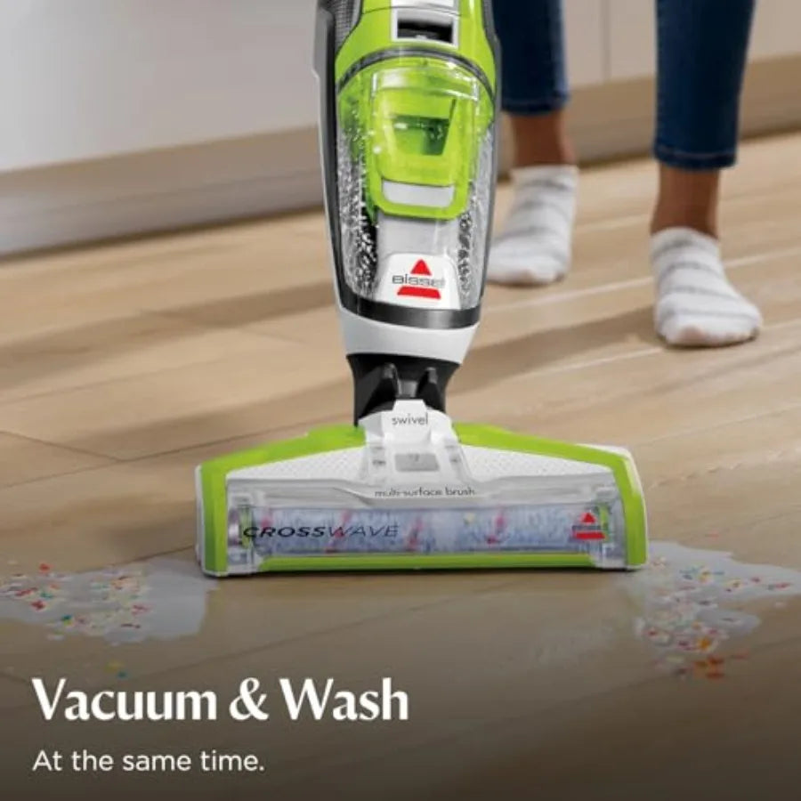 Crosswave Turbo Vacuum Mop All in One Wet and Dry Vac Combo Hard Floor and Area Rug Cleaner 3888A