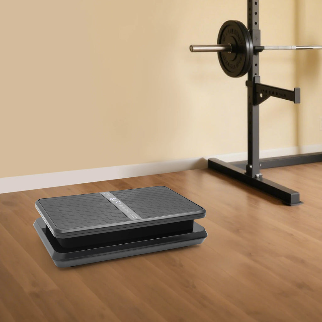 200W Vibration Plate Exercise Machine Power Vibration Shake Platform Whole Body Weight Loss with 2 Resistance Band &  Remote