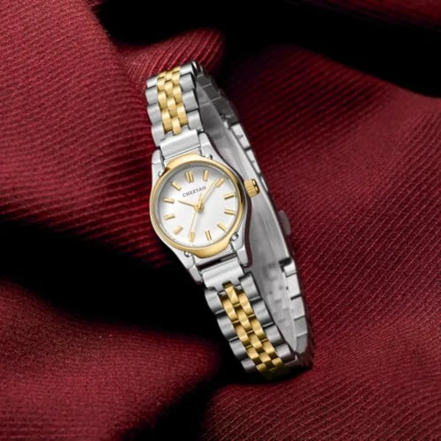 Watches for Women, Dainty Small Round Dial, with Stainless Steel Bracelet Watchband, Waterproof