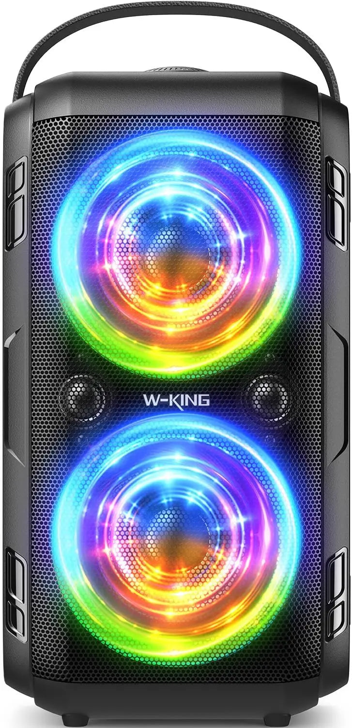 180W Max Loud Portable Bluetooth Speaker with Deep Bass, IPX5 Waterproof, 24H Playtime for Outdoor Parties