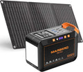 111Wh Portable Solar Generator with 30W Panel & AC Outlet, Ideal for Camping, Outdoor Adventures, and Emergency Power