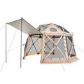 Pop up Gazebo Screen Tent, 12 x 12 ft, 13-Sided Spherical Camping Canopy Tent with Removable Top & Carry Bag, Quick-Set