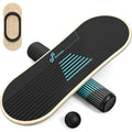 Balance Board 7 Modes Wobble Board with Adjustable Stoppers Exercise Balancing Stability Trainer for Improve Balance Surf Train