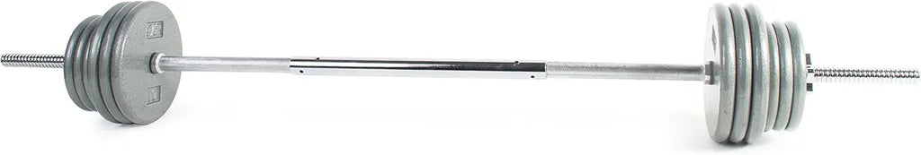 100-Pound Standard 1-Inch Barbell Weight Set for Weightlifting and Strength Training