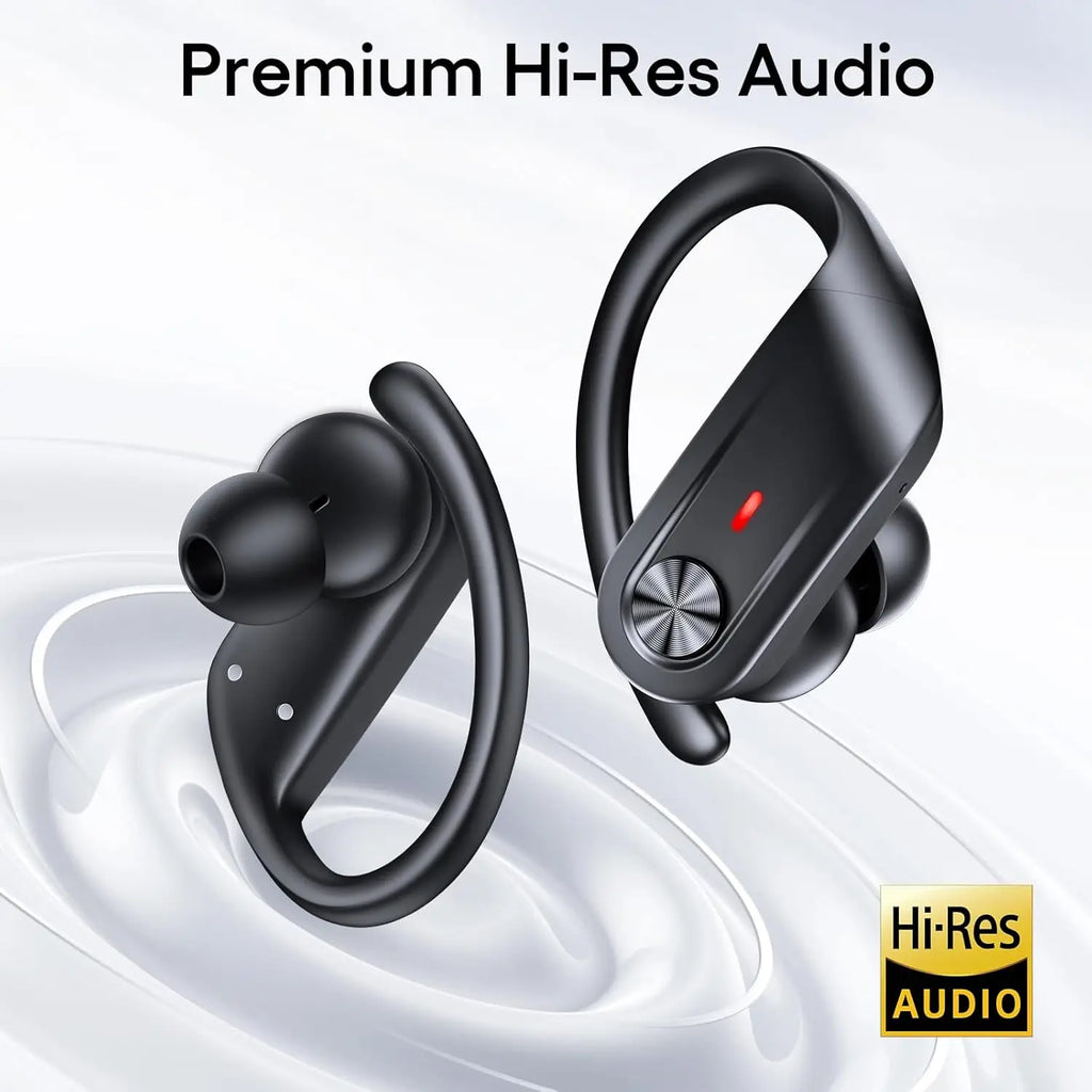 Hybrid ANC Wireless Earbuds with 80H Playtime, Hi-Res Audio, Transparency Mode, IPX7 Waterproof for Sports Travel