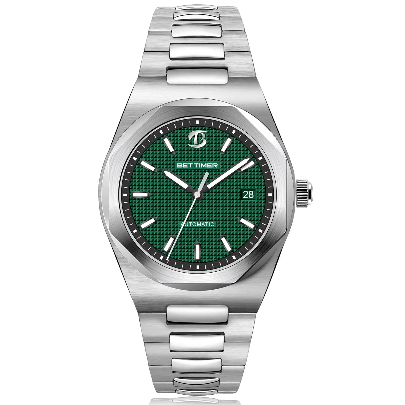 BETTIMER B8001 V1 Automatic Watches Men PT5000 Movement 40mm 316L Stainless Steel 10ATM Water Resistance Self-Winding Mechanical