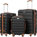 3-Piece Spinner Suitcase Set, Lightweight Hardshell with TSA Lock