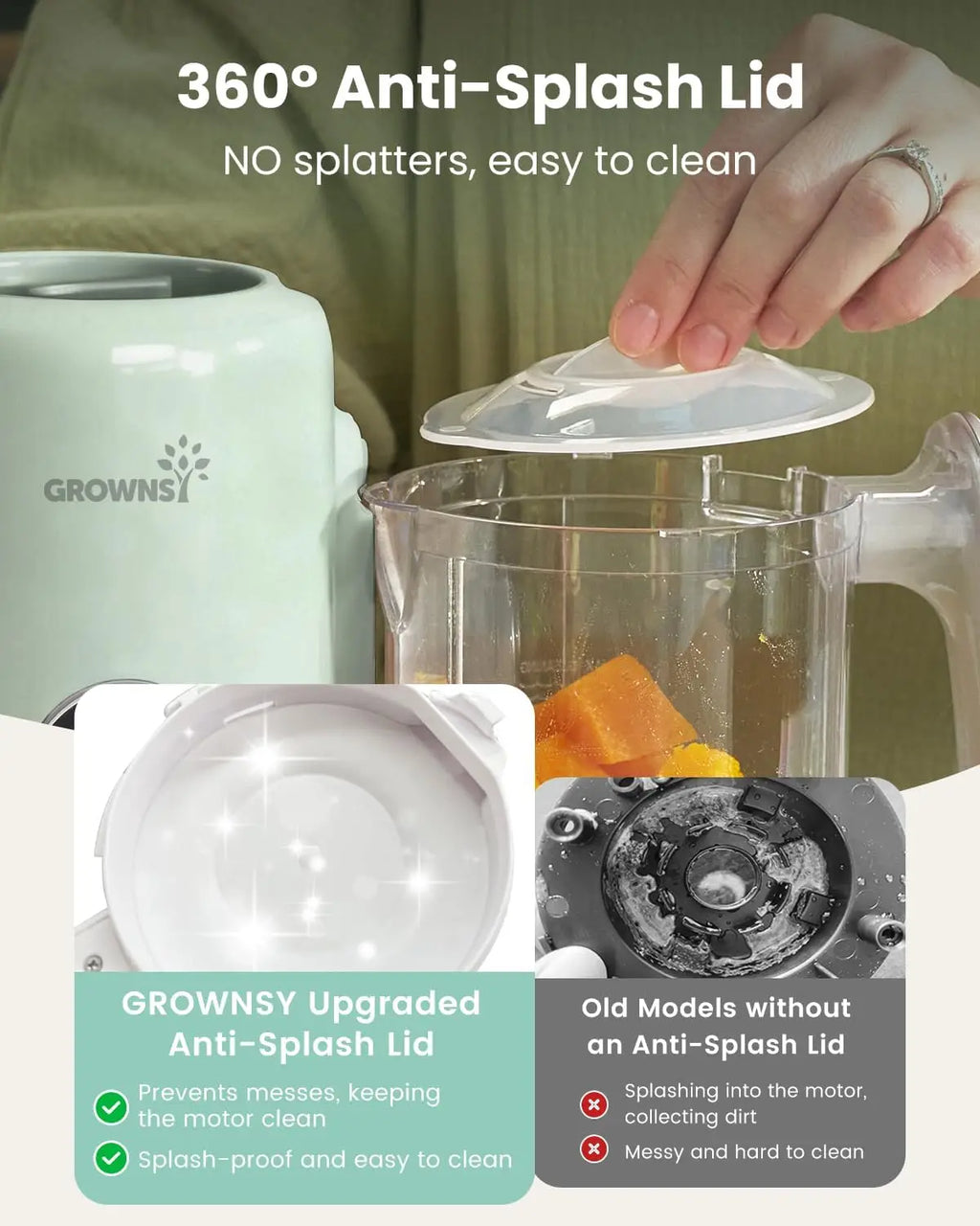 Baby Food Maker Steamer and Blender Combo, Auto Cooking & Sterilizing, 2 Mixing Modes, BPA-Free Tritan, Green