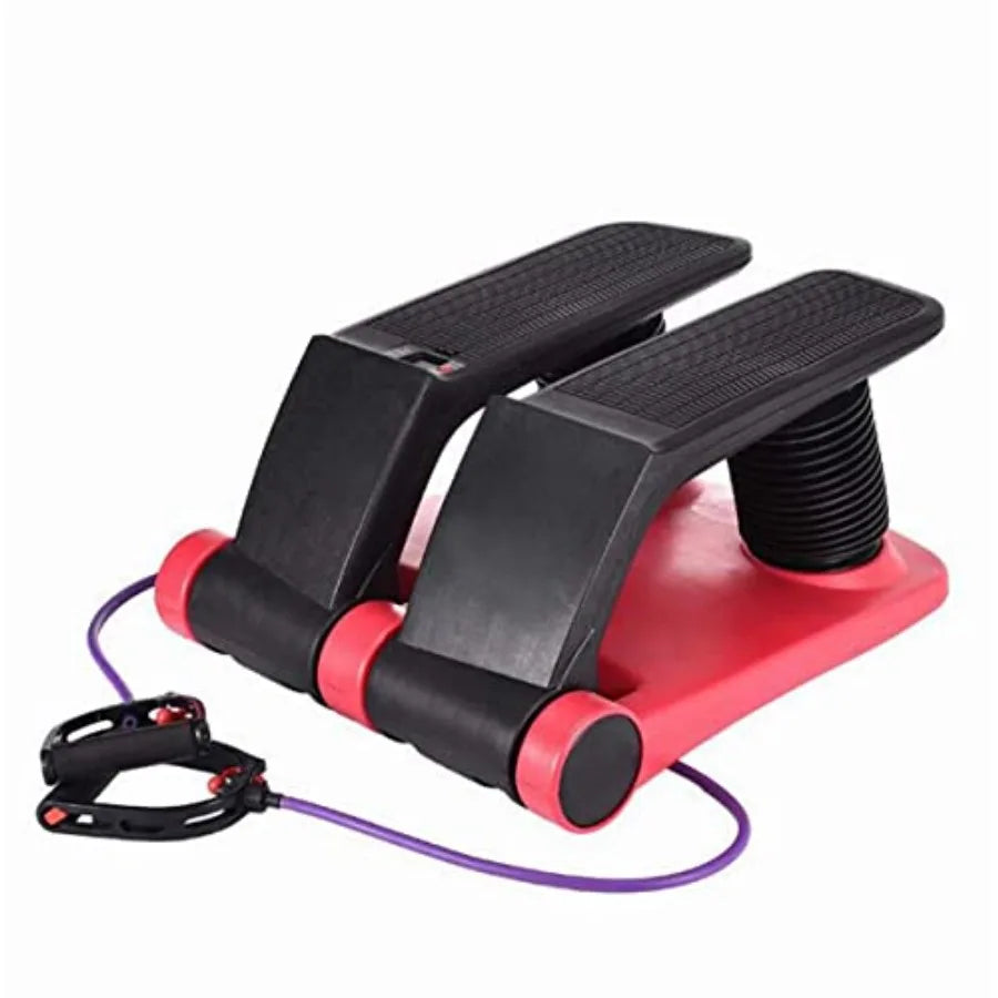 Air Stair Climber Stepper Machine for Home Cardio Training Adjustable Resistance with Comfortable Foot Pedals Compact Design Bl