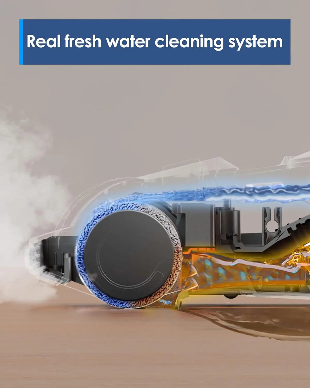 All-in-One Steam Wet Dry Vacuum for Hardwood Floors, 248°F High-Temp Self-Cleaning Mop